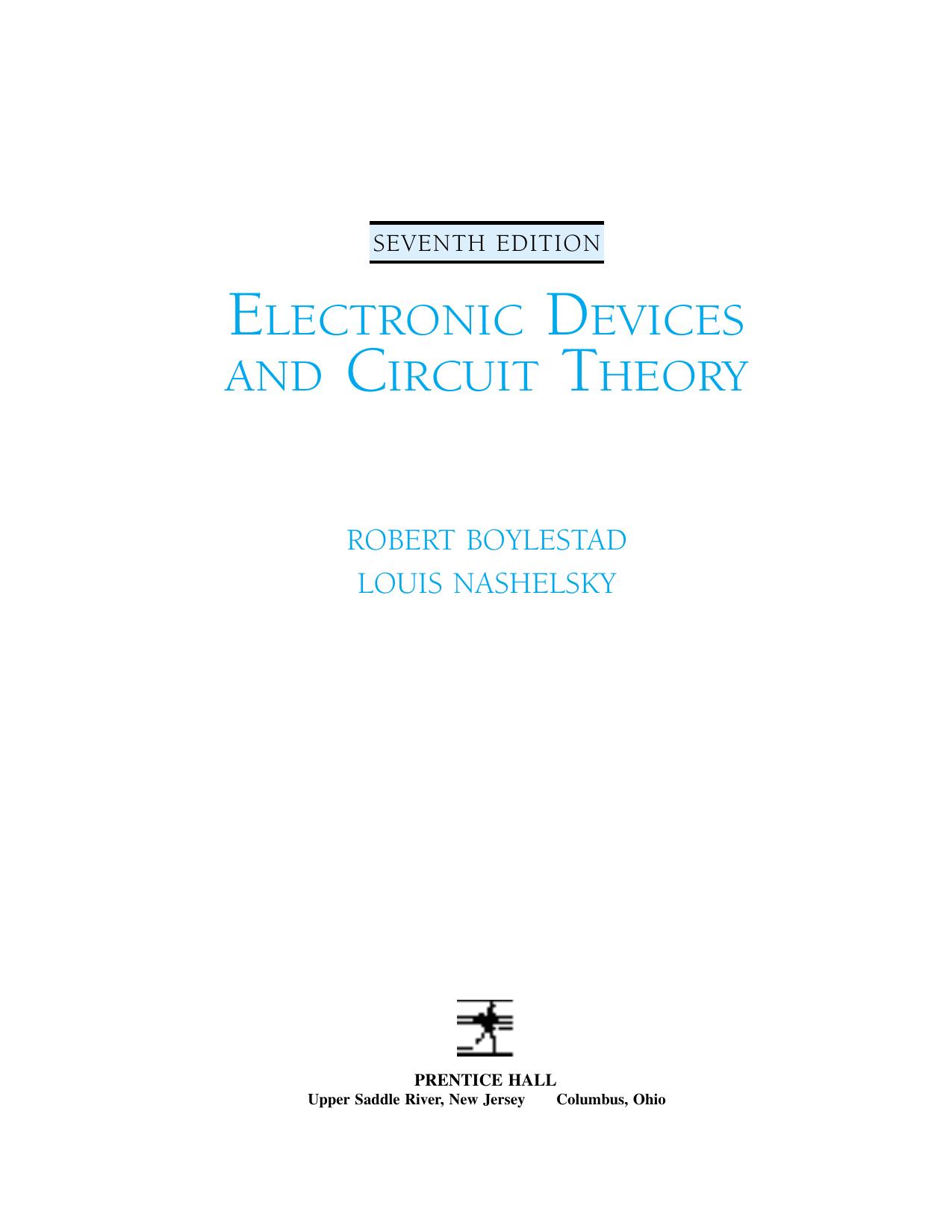 Electronic Devices and Circuit Theory (7th Ed)