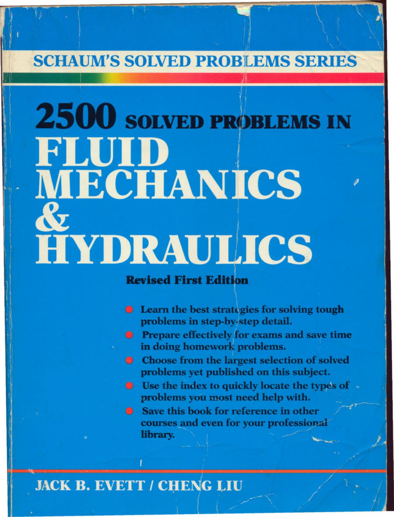 2500 Solved Problems in Fluid Mechanics & Hydraulics (1st Ed, Revised)