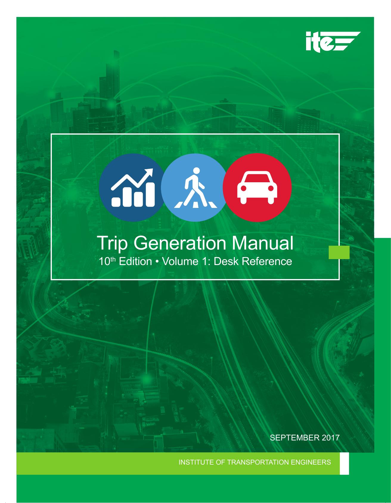 Trip Generation Manual (10th Ed, Vol 1)