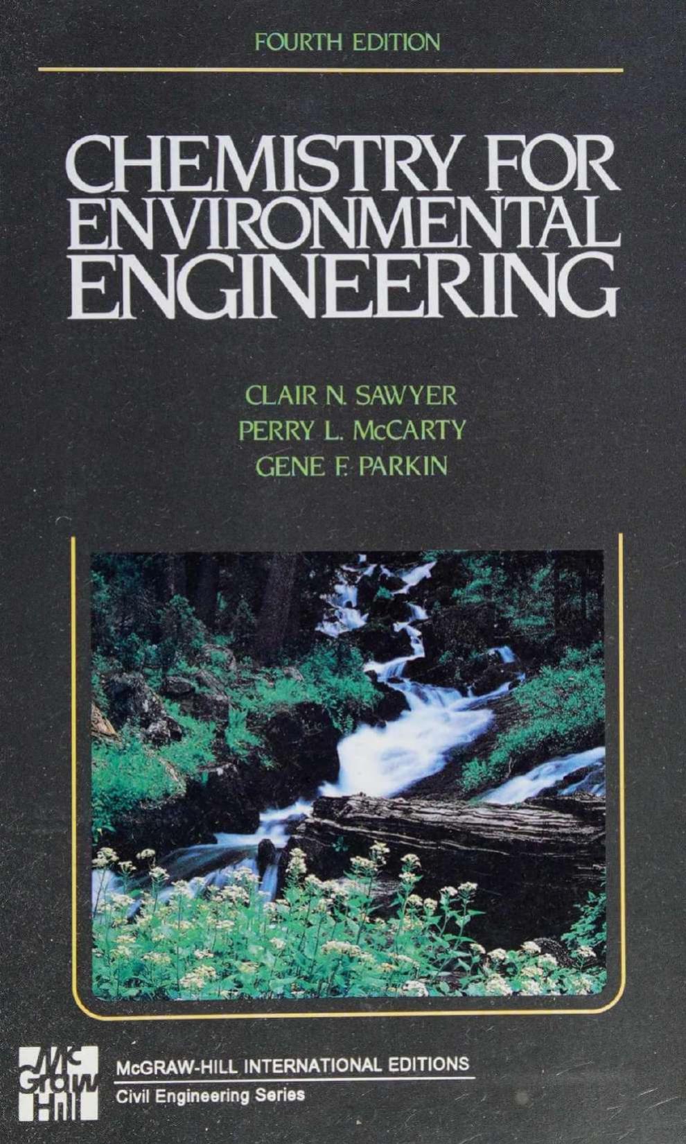 Chemistry for Environmental Engineering (4th Ed)